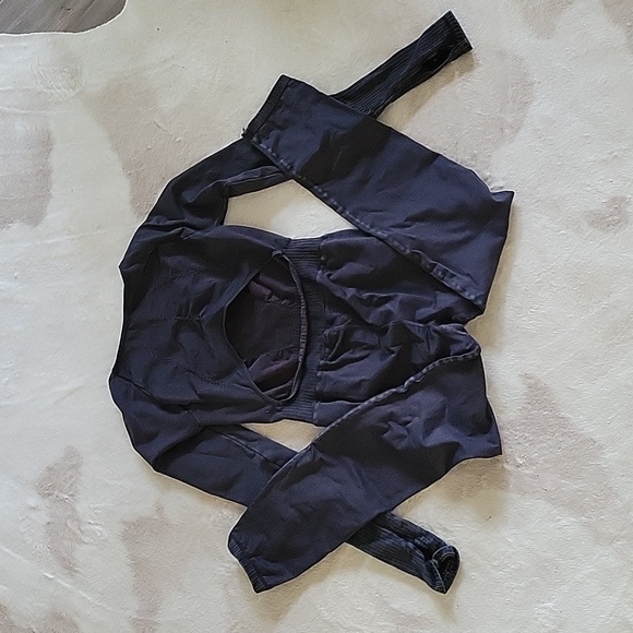 Free People Movement Good Karma Long Sleeve Onesie Leotard XS/S Black NEW! - Picture 5 of 6